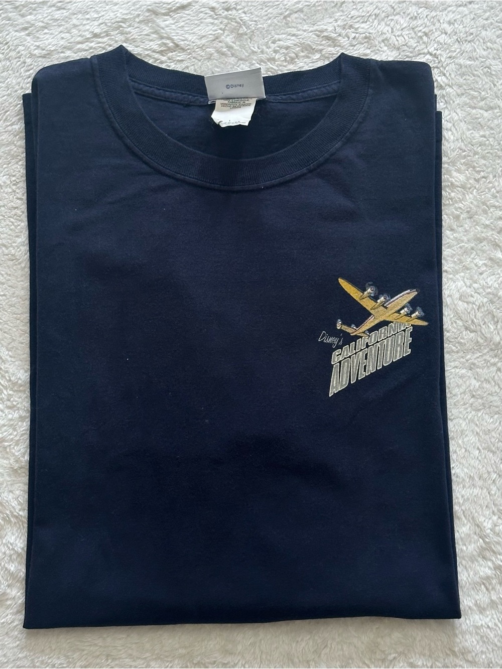 VTG 2001 Disney California Adventure Shirt L Tall Made in USA Condor Flats
